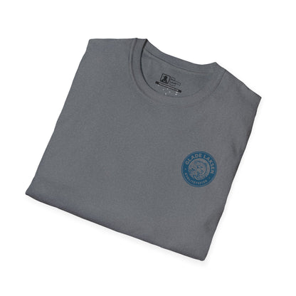 Glade Laksen Kvalitetsfisk T-Shirt — Vintage Salmon Fishing Tee