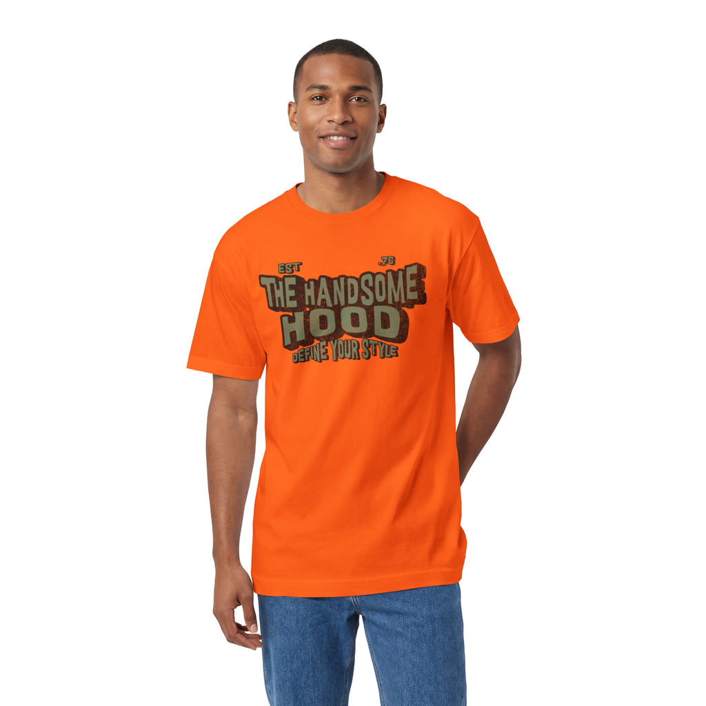 The Handsome Hood Tee — Vintage Military Green Graphic T-Shirt