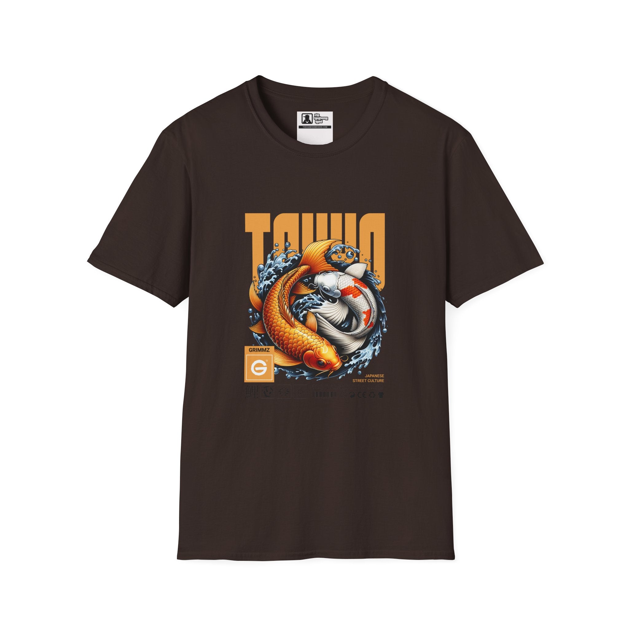 Tokyo Koi Graphic T-Shirt — Retro Japanese Fish Design