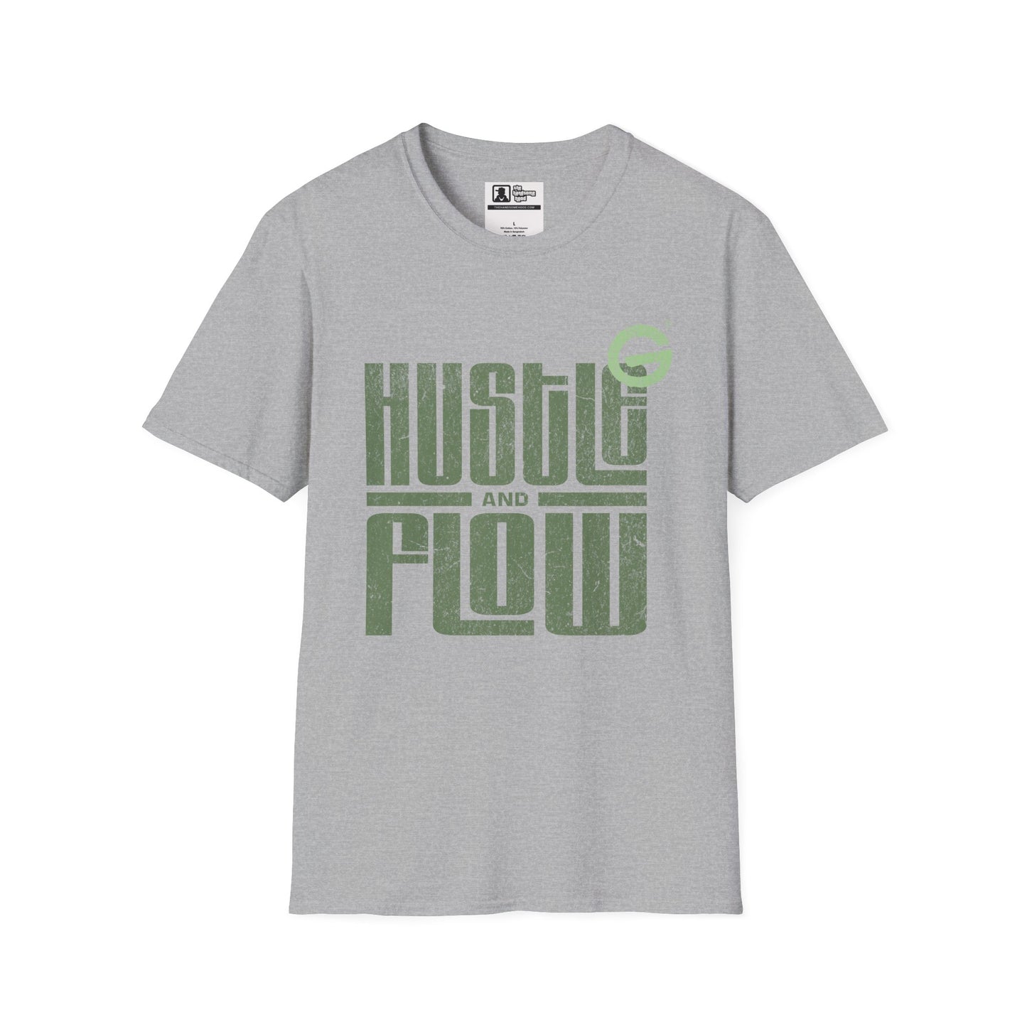 Hustle and Flow T-Shirt — Vintage Green Graphic Tee
