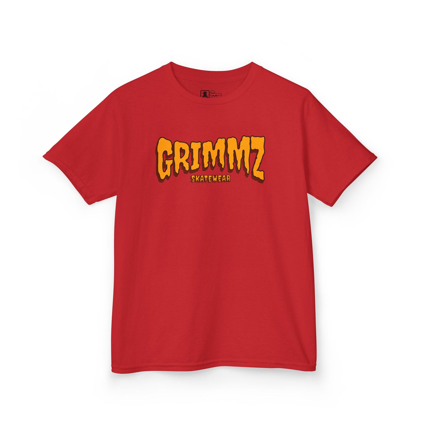 Kids Tee — GRIMMZ Orange Logo Graphic Shirt