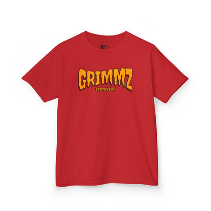 Kids Tee — GRIMMZ Orange Logo Graphic Shirt