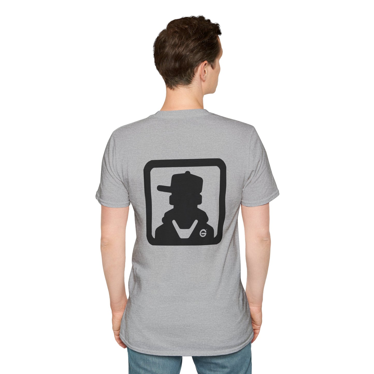Minimal Monochrome Silhouette Logo Tee