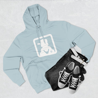 Minimal Square Logo Fleece Hoodie
