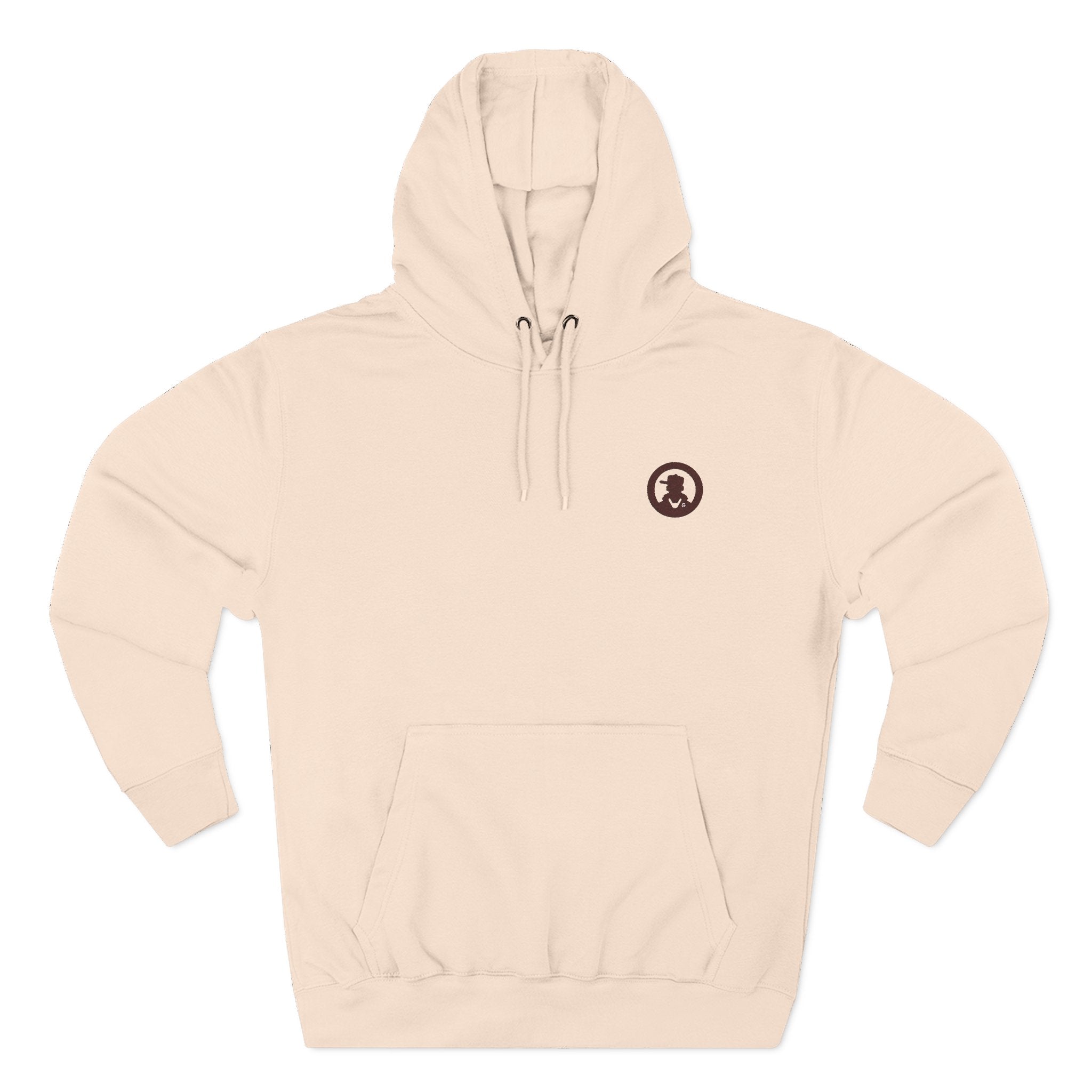 Minimalist Small Logo Hoodie — Cozy Fleece Pullover with Tiny Chest Emblem