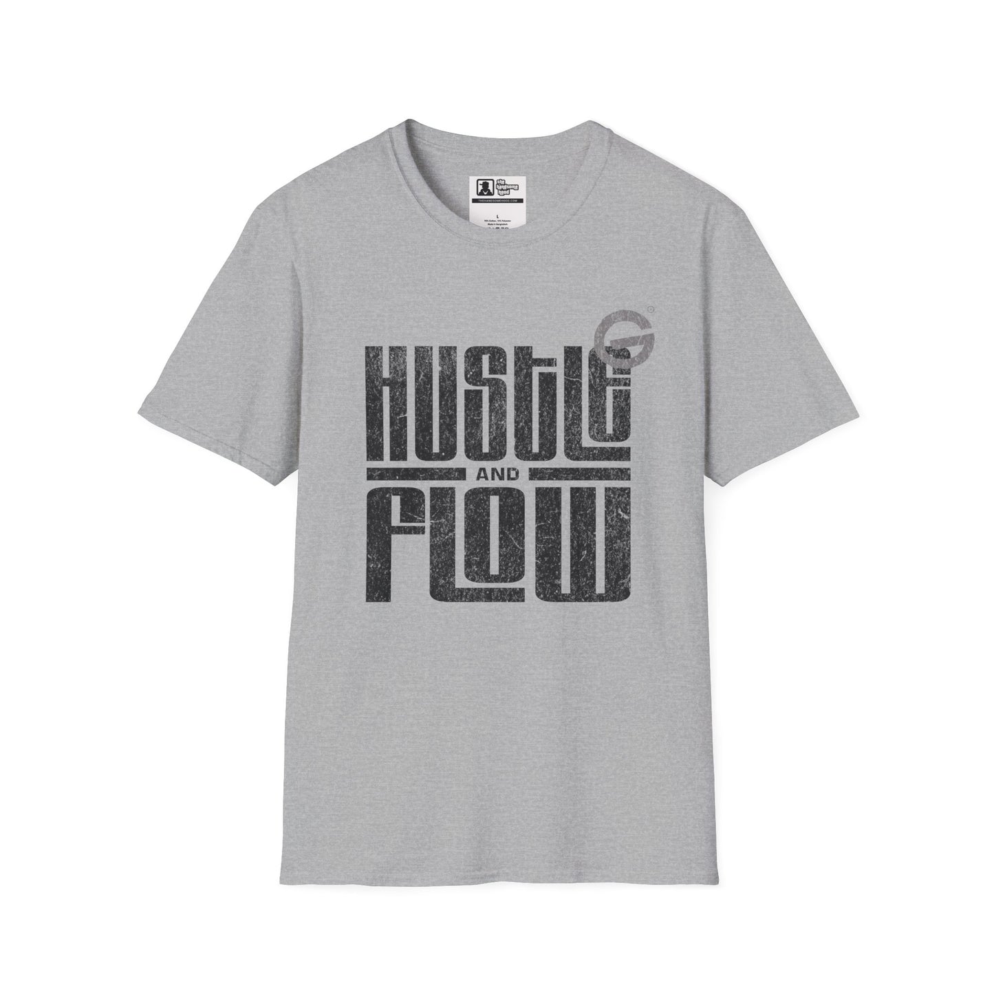Hustle Flow Motivational Streetwear Tee