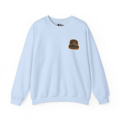 Burger Logo Sweatshirt — 'BROO Burgers' Retro Fast Food Crewneck