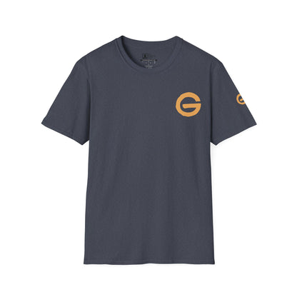 Minimal Gold 'G' Logo T-Shirt — Casual Branded Chest Emblem Tee