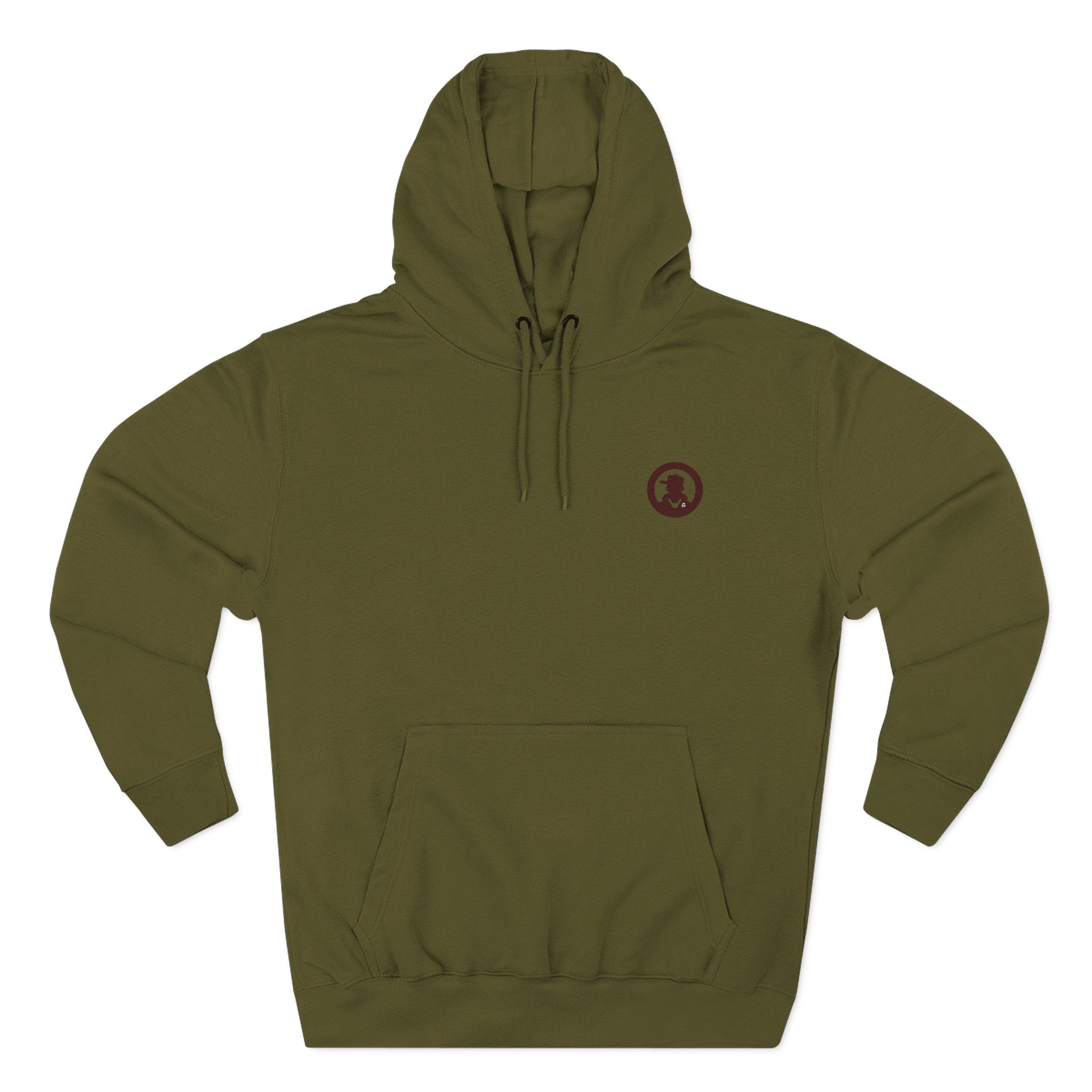 Minimalist Small Logo Hoodie — Cozy Fleece Pullover with Tiny Chest Emblem