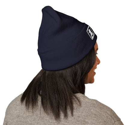 Classic Minimal Patch Knit Beanie