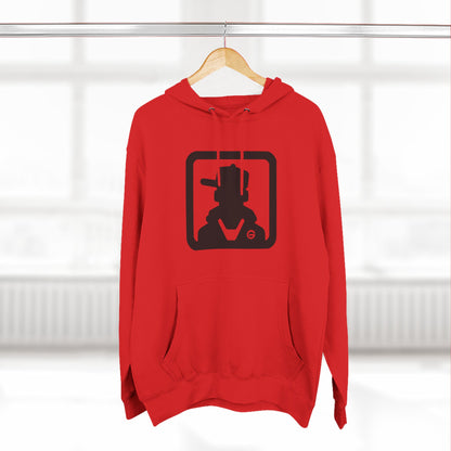 Minimal Silhouette Streetwear Fleece Hoodie
