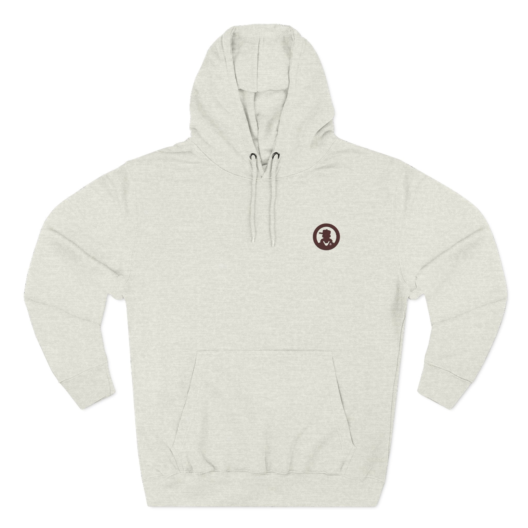 Minimalist Small Logo Hoodie — Cozy Fleece Pullover with Tiny Chest Emblem