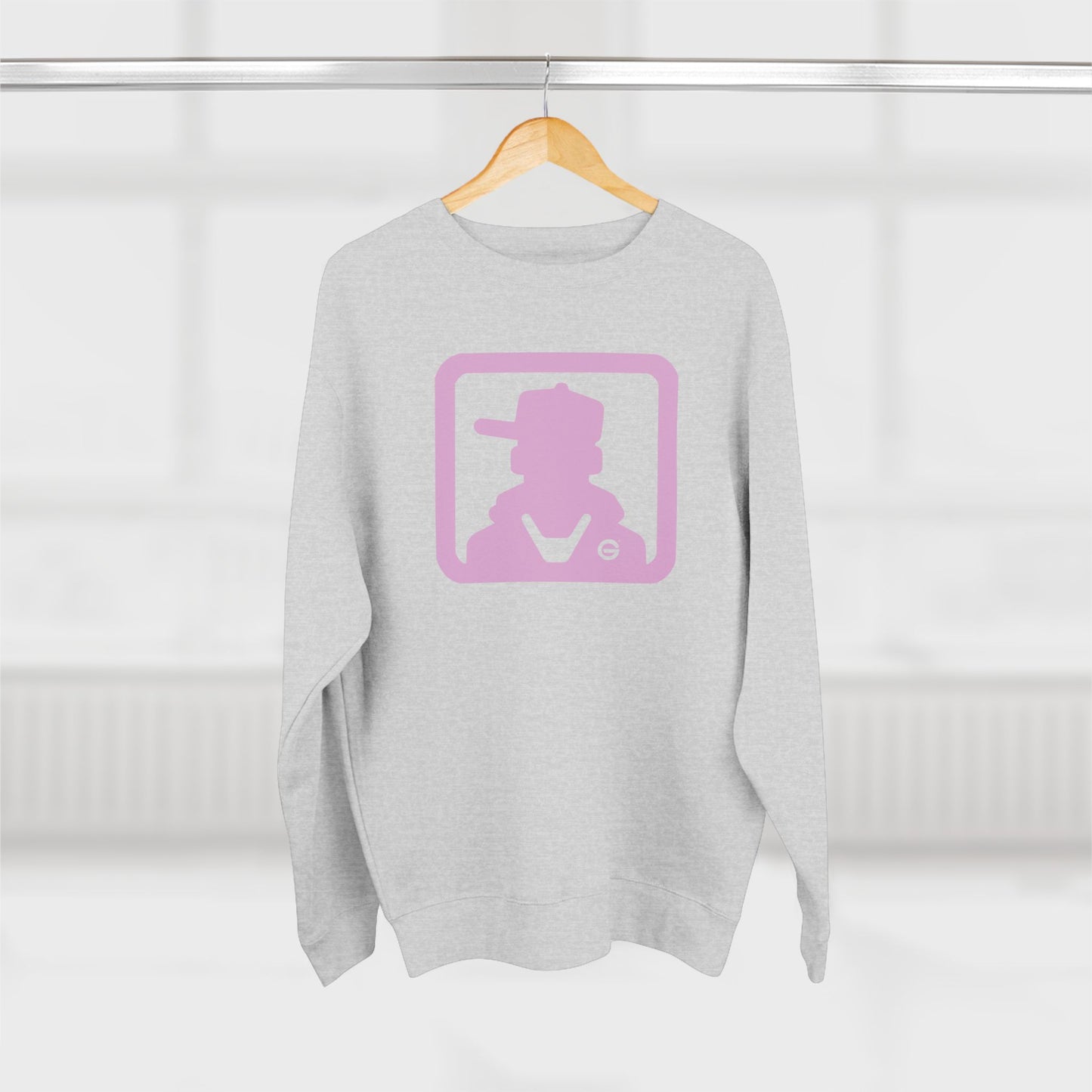 Retro Pink Silhouette Crewneck Sweatshirt