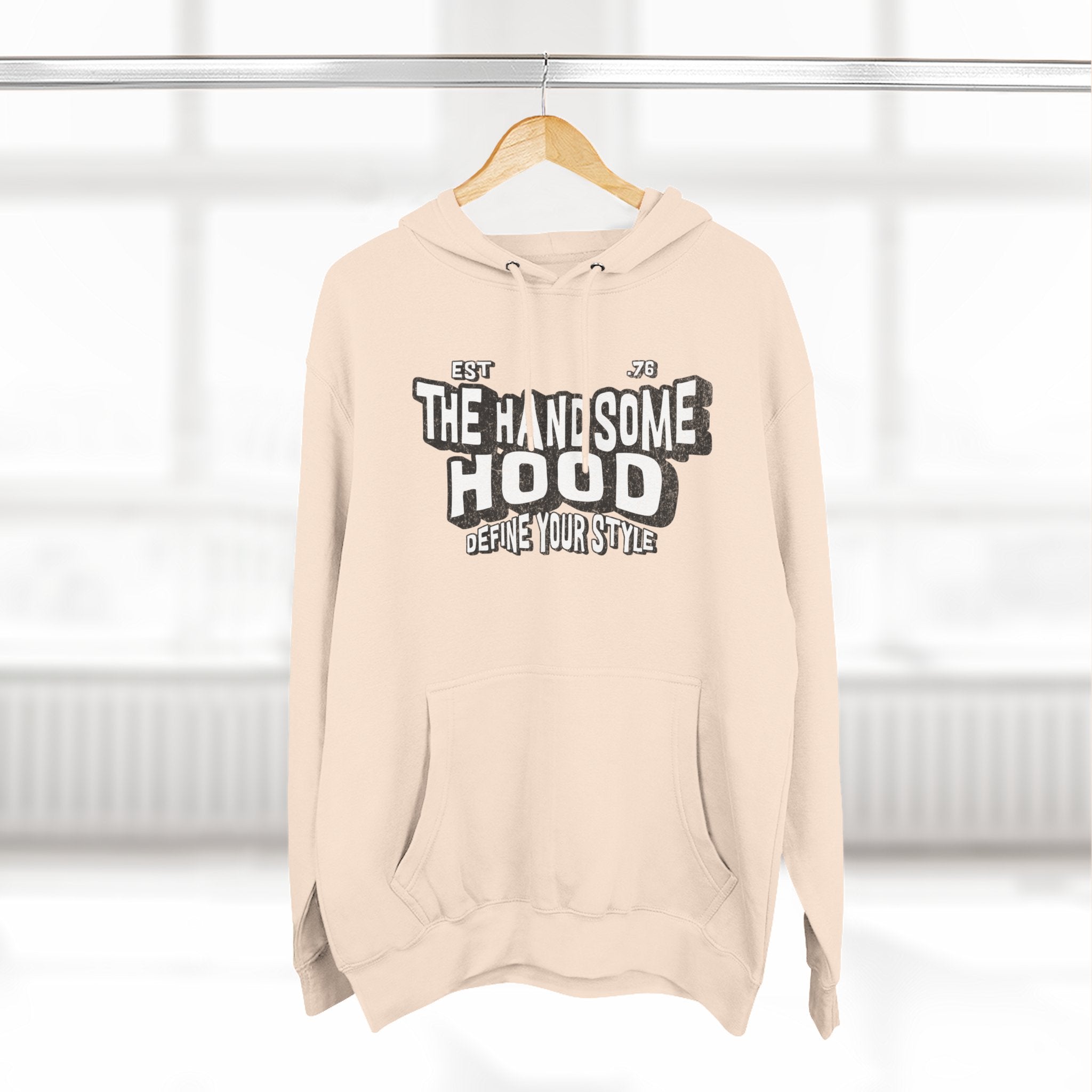 The Handsome Hood Hoodie – Retro Script Graphic Pullover