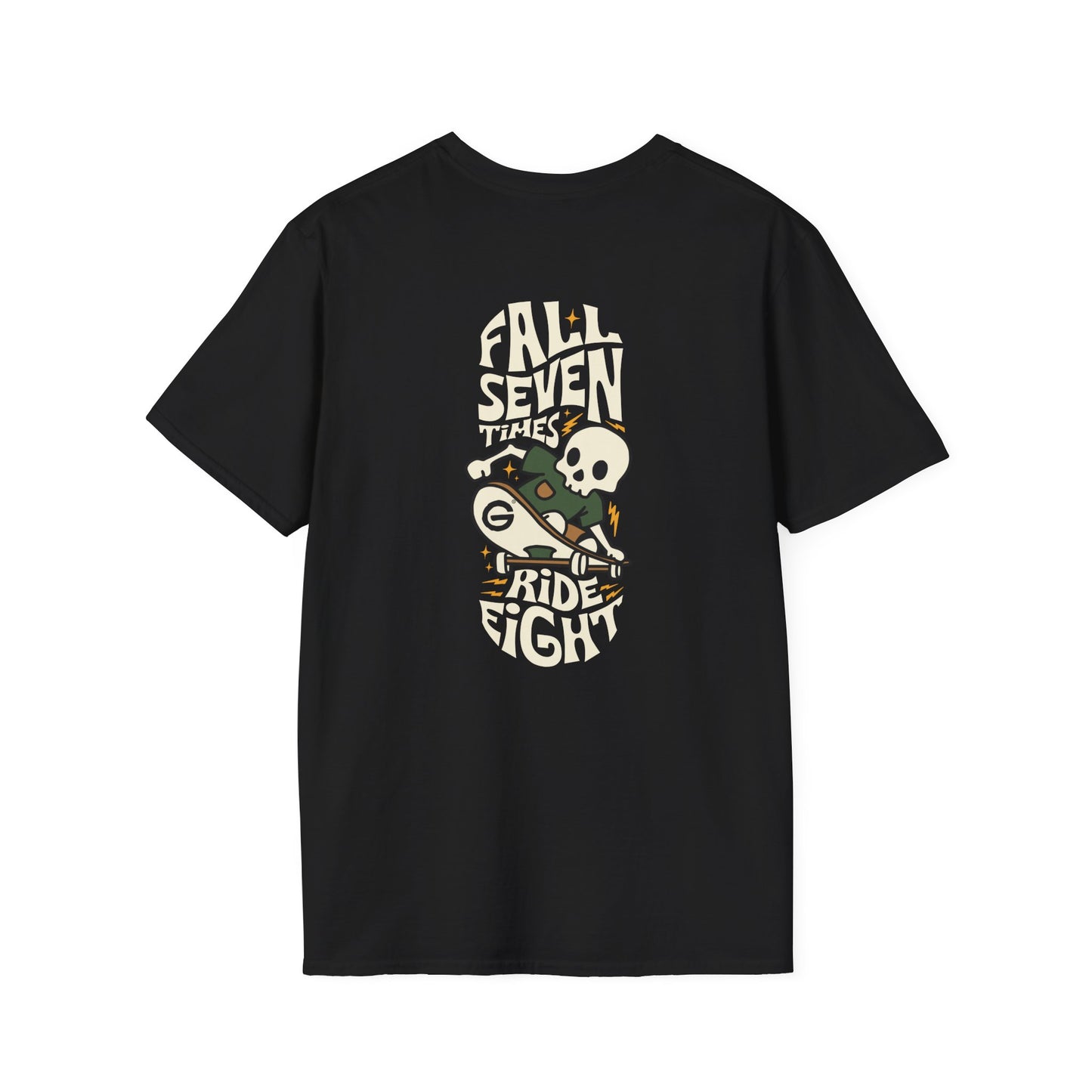 Skater Skull Tee Skateboard Graphic T-Shirt