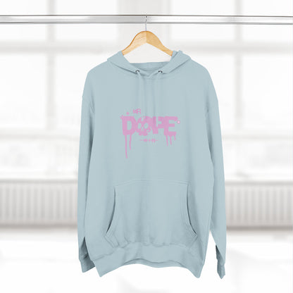 Dope Skull Graphic Hoodie Pink Drip Streetwear
