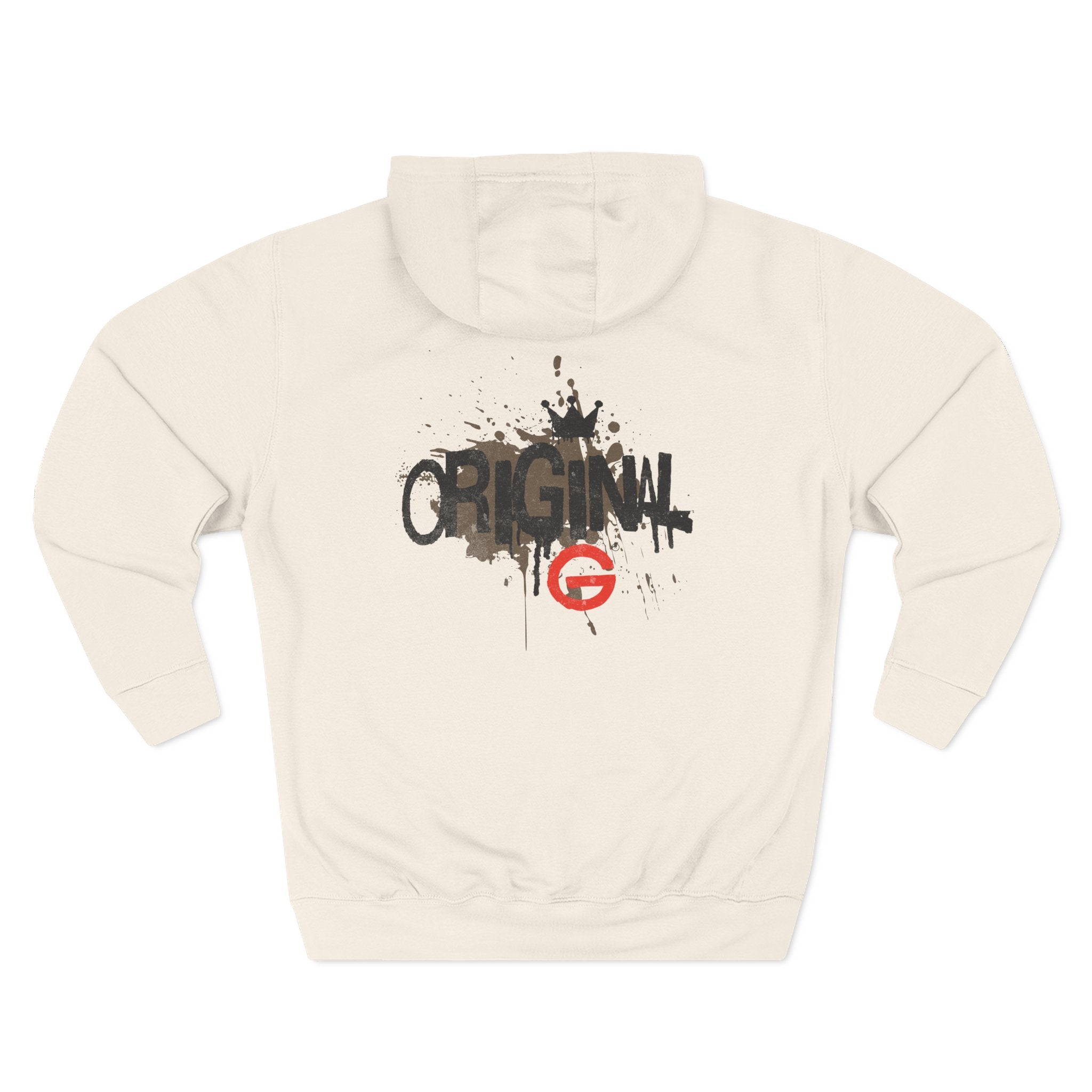 Three-Panel Fleece Hoodie