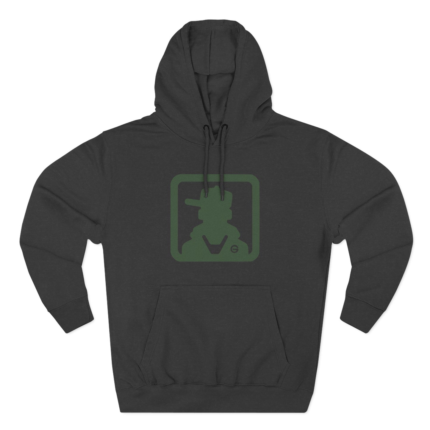 Minimal Green Icon Hoodie Pullover