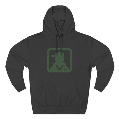 Minimal Green Icon Hoodie Pullover