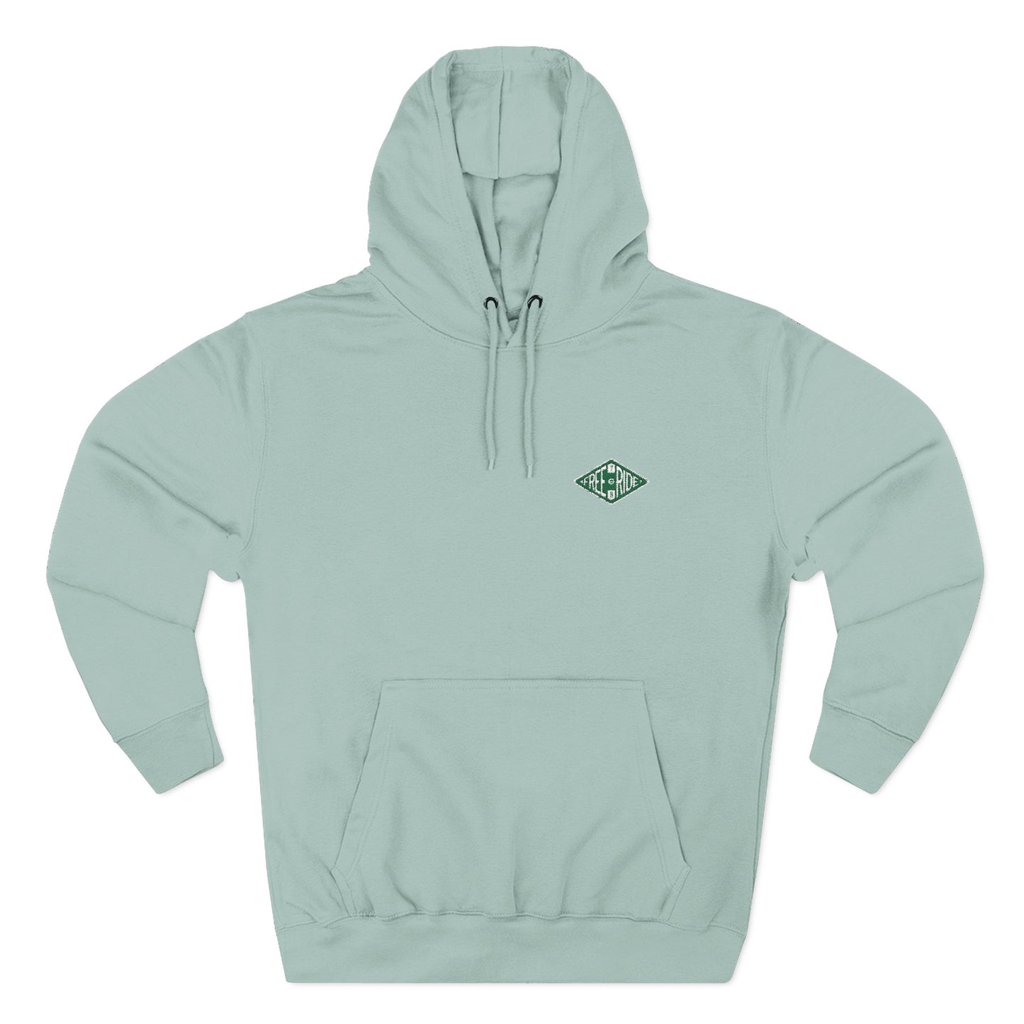 Minimal Green Diamond Logo Hoodie