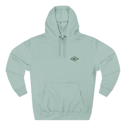 Minimal Green Diamond Logo Hoodie