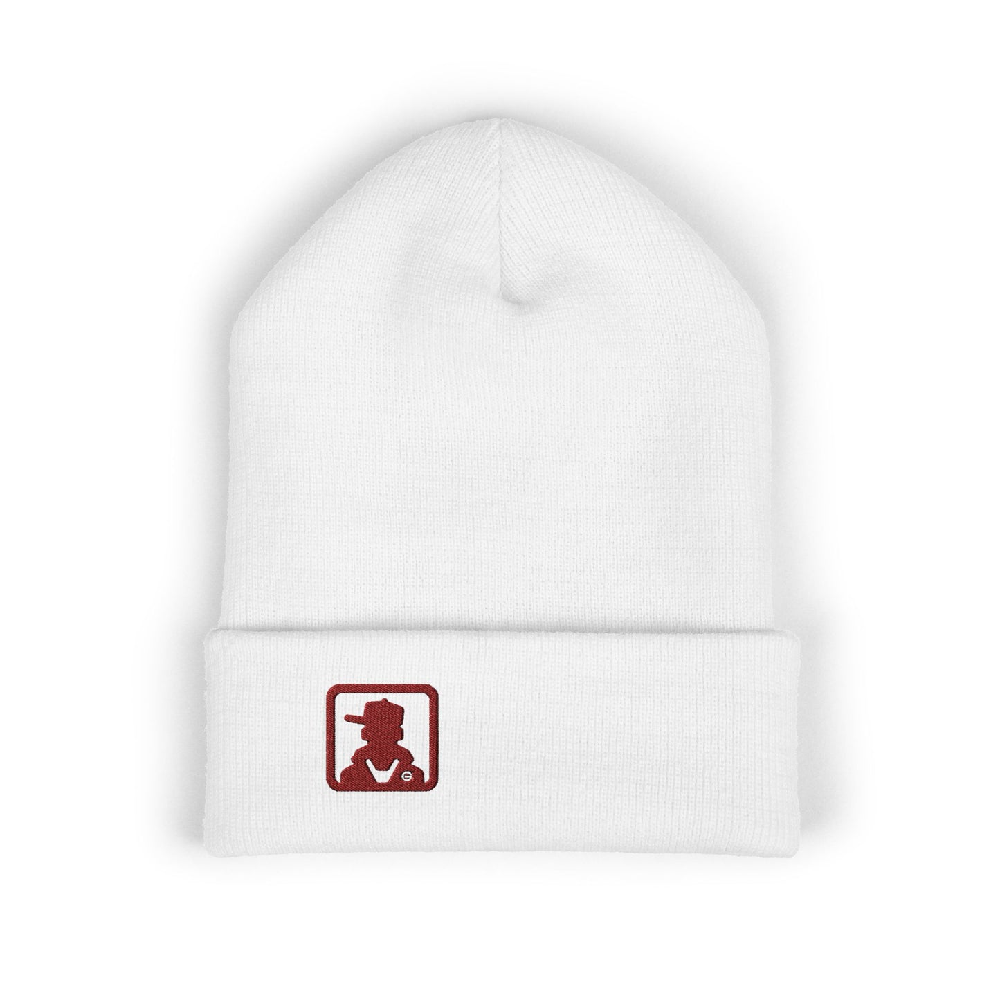 Minimalist Bear Patch Cuffed Beanie