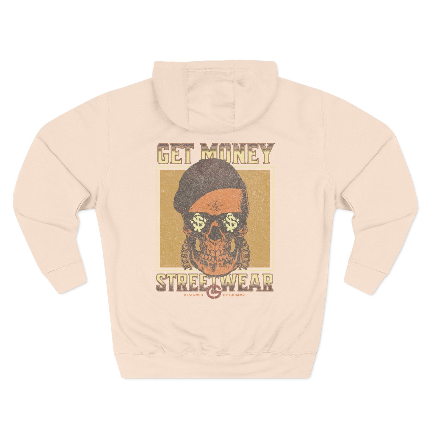 Get Money Streetwear Skull Graphic Hoodie