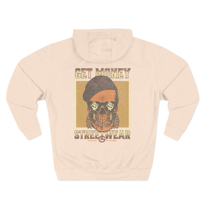 Get Money Streetwear Skull Graphic Hoodie