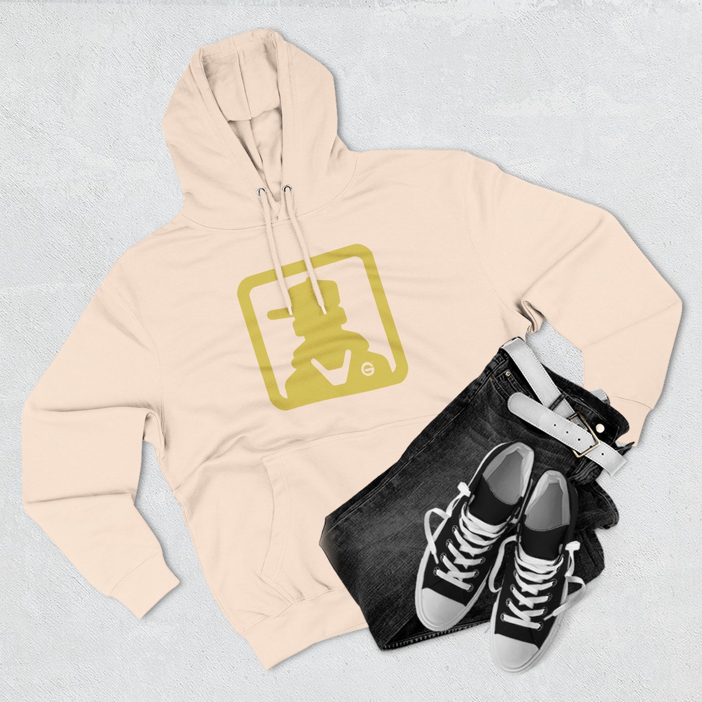 Gold Cowboy Western Hoodie Pullover