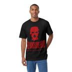 The Handsome Hood Streetwear Tee — Red Balaclava Graphic T-Shirt