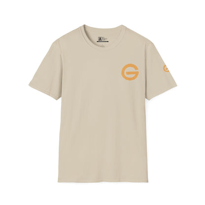 Minimal Gold 'G' Logo T-Shirt — Casual Branded Chest Emblem Tee