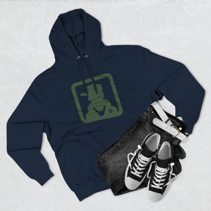 Minimal Green Icon Hoodie Pullover