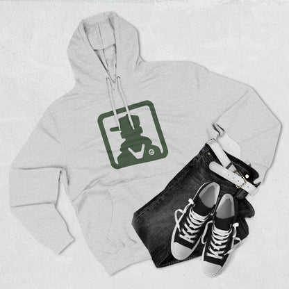 Minimal Green Icon Hoodie Pullover