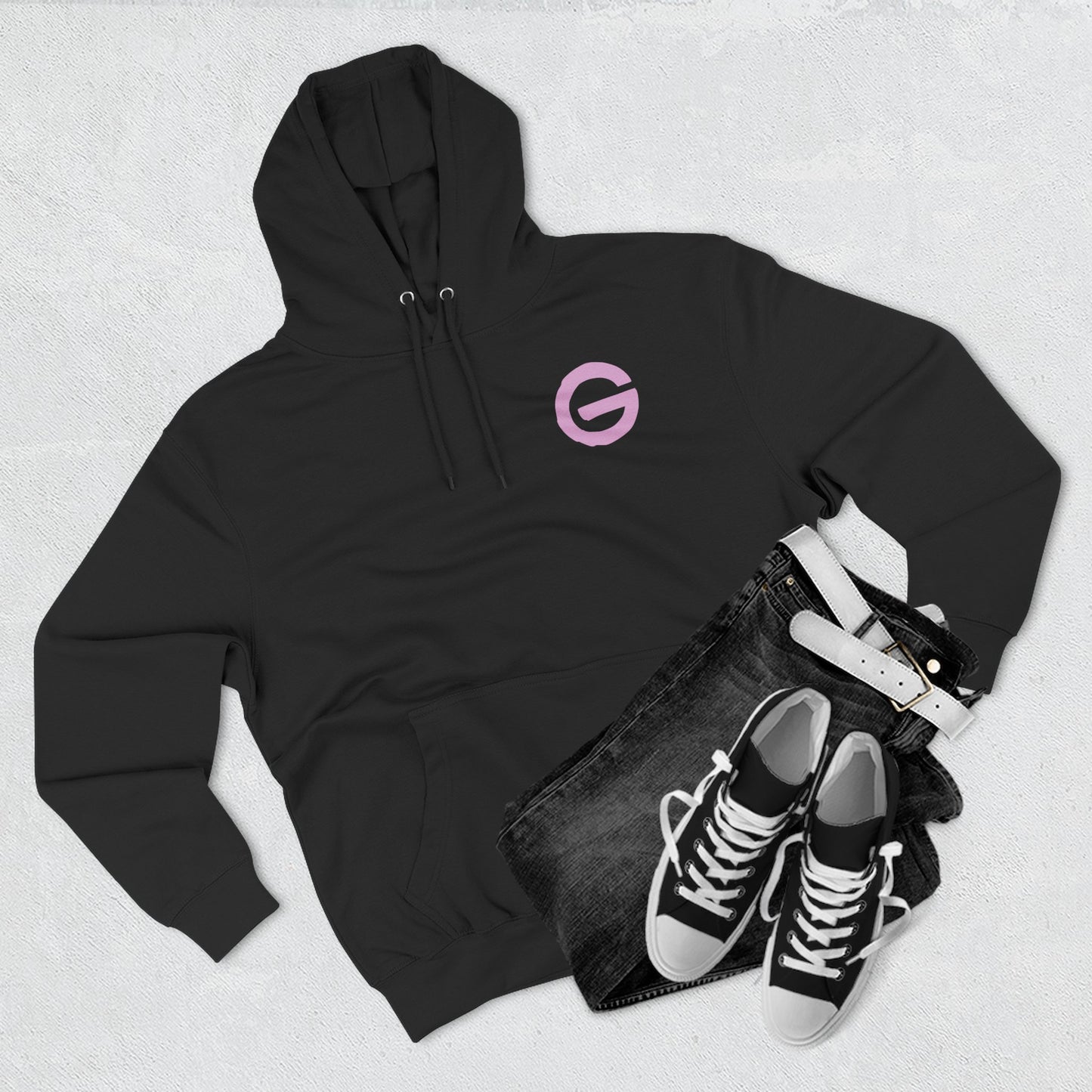 Hustle Flow Pink Graphic Hoodie