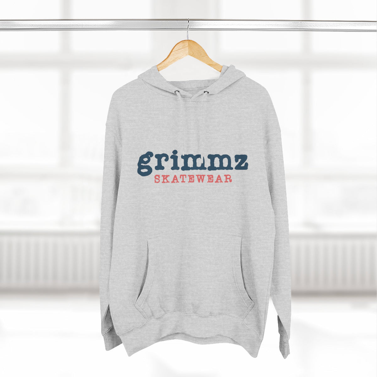 Grimmz Skatewear Fleece Hoodie — Vintage Skate Logo Pullover