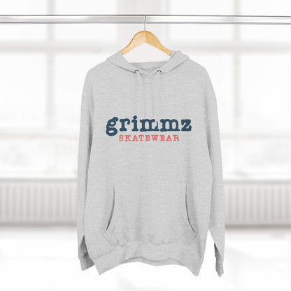 Grimmz Skatewear Fleece Hoodie — Vintage Skate Logo Pullover