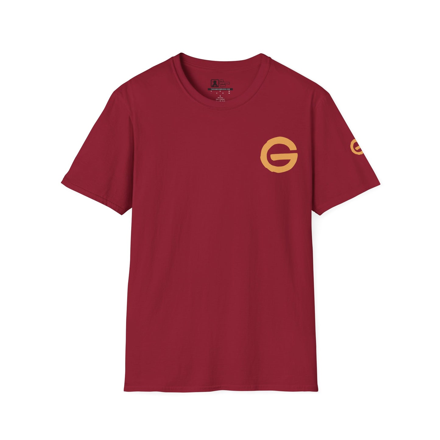 Minimal Gold 'G' Logo T-Shirt — Casual Branded Chest Emblem Tee