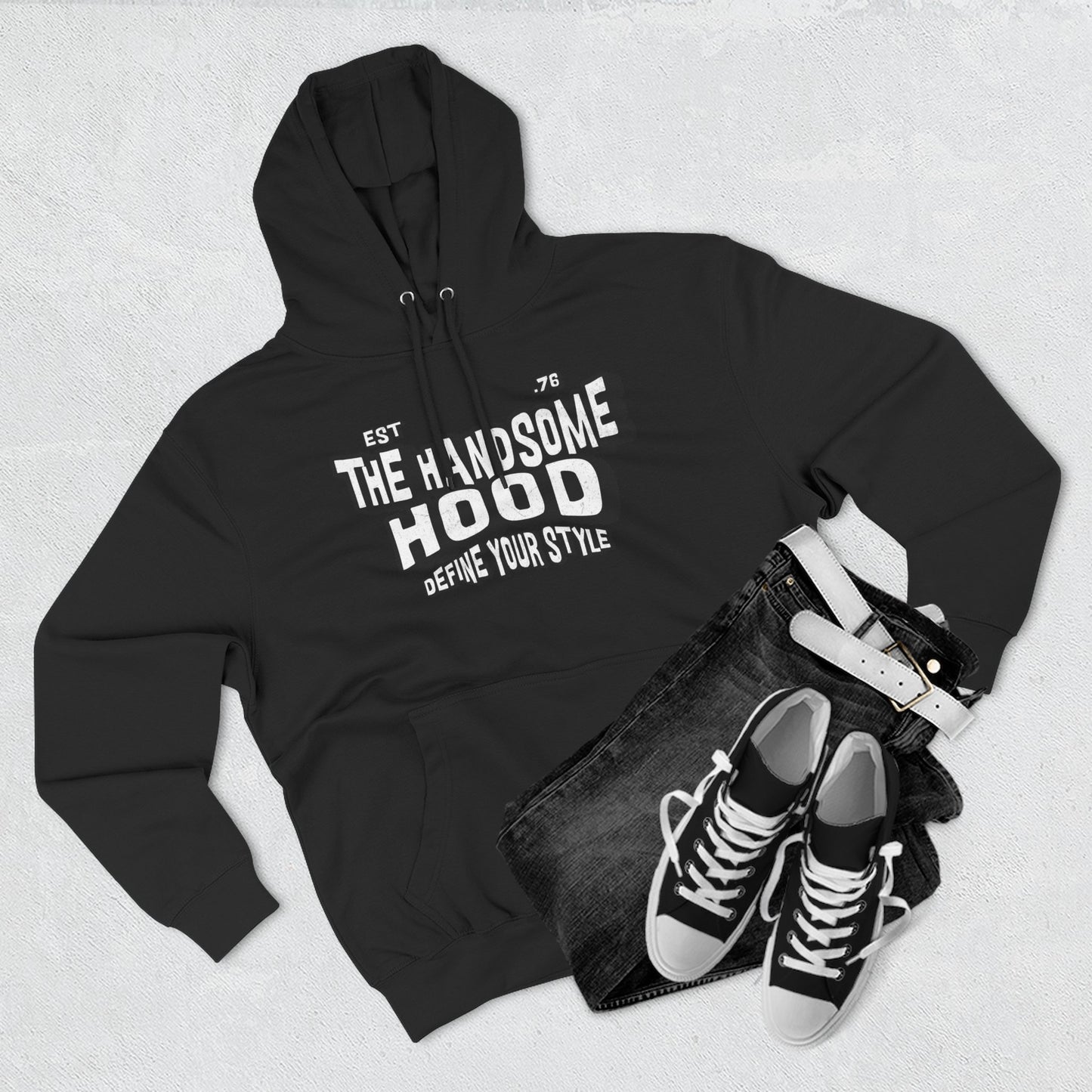 Handsome Hood Retro Script Hoodie