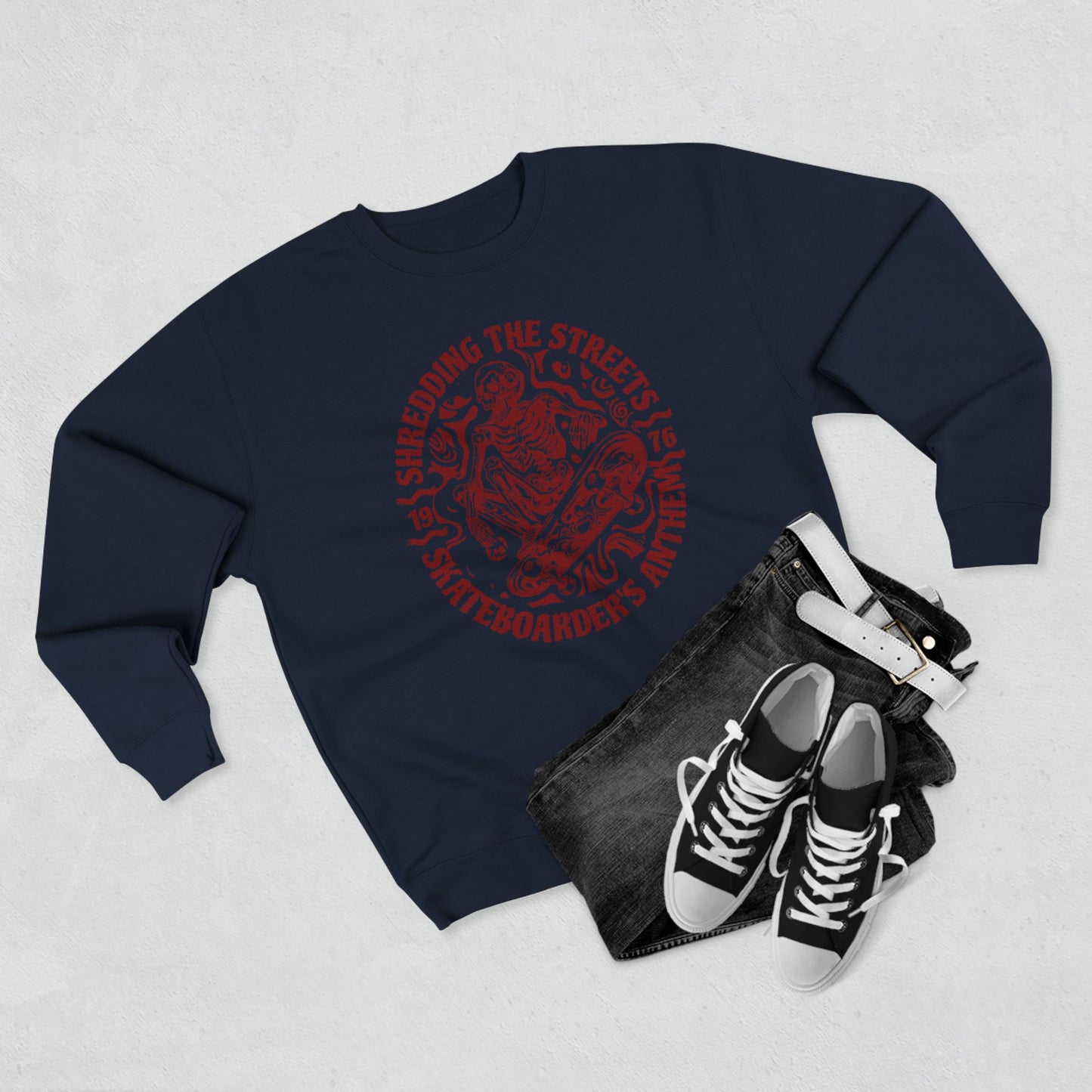 Skate Anthem Shredding Streets Sweatshirt