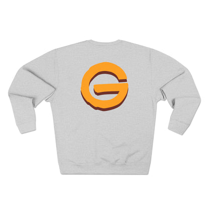 Grimmz Crewneck Sweatshirt — Bold Orange Logo Streetwear