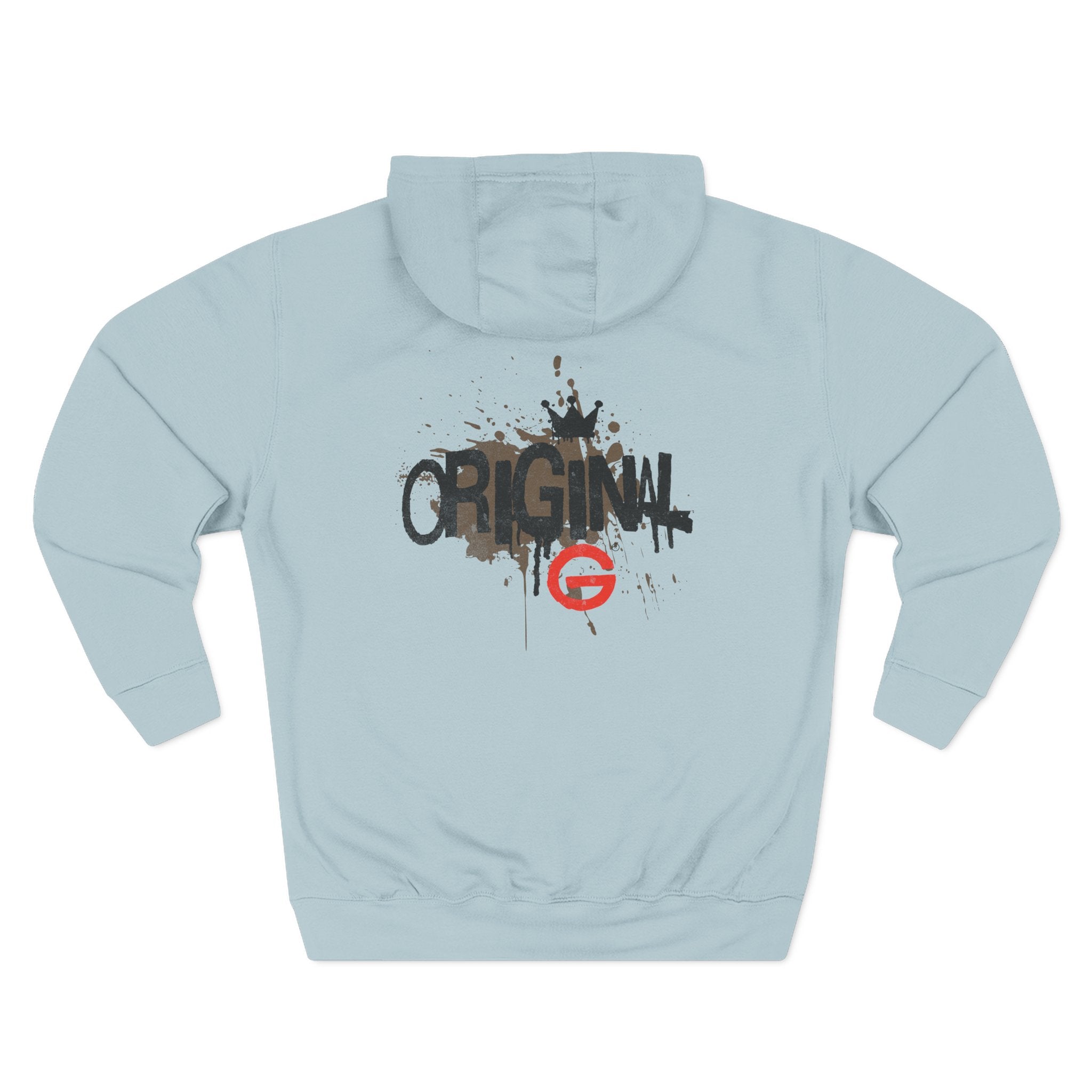 Three-Panel Fleece Hoodie