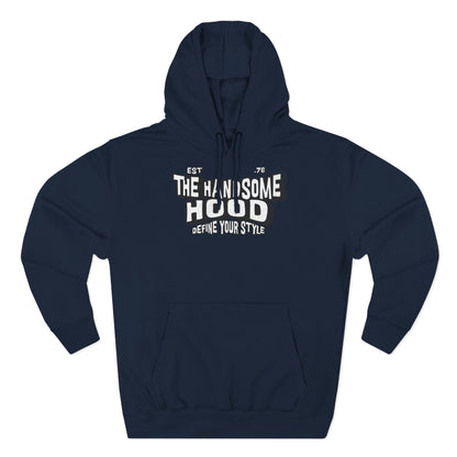The Handsome Hood Fleece Hoodie - Retro Script Graphic Pullover