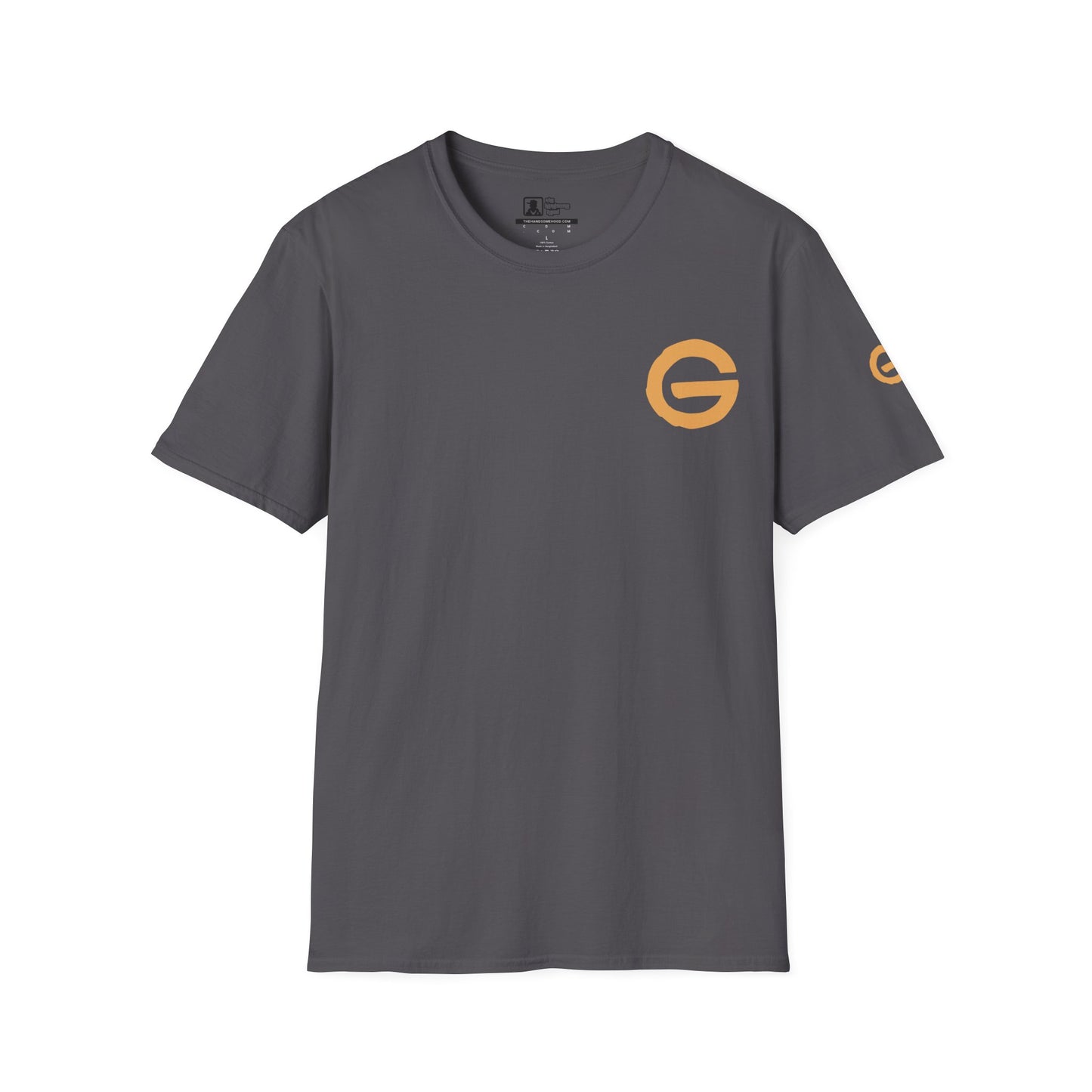Minimal Gold 'G' Logo T-Shirt — Casual Branded Chest Emblem Tee