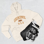 Grimmz 1976 U.S.A. Hoodie — Vintage Collegiate Fleece Pullover