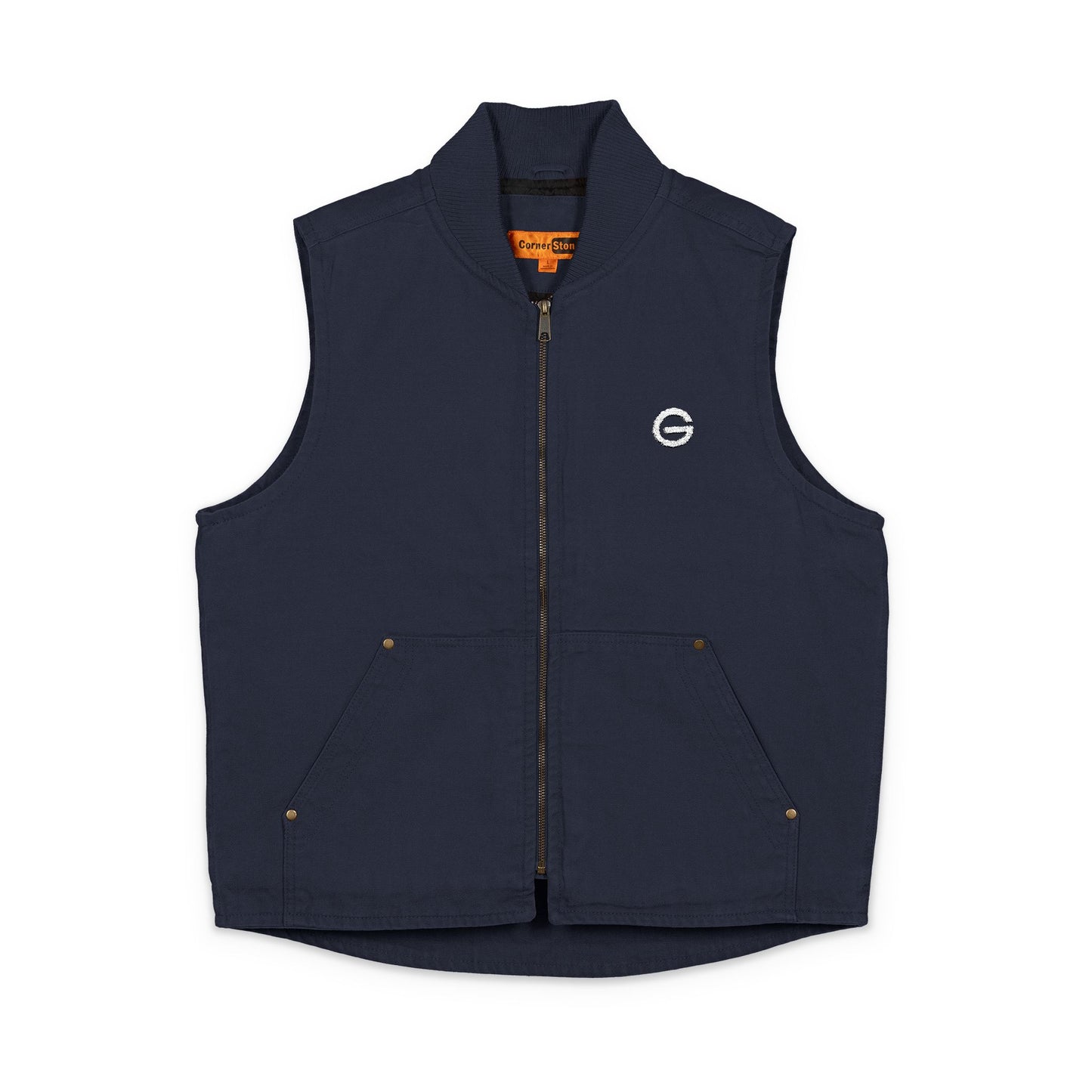 Embroidered Duck Work Vest