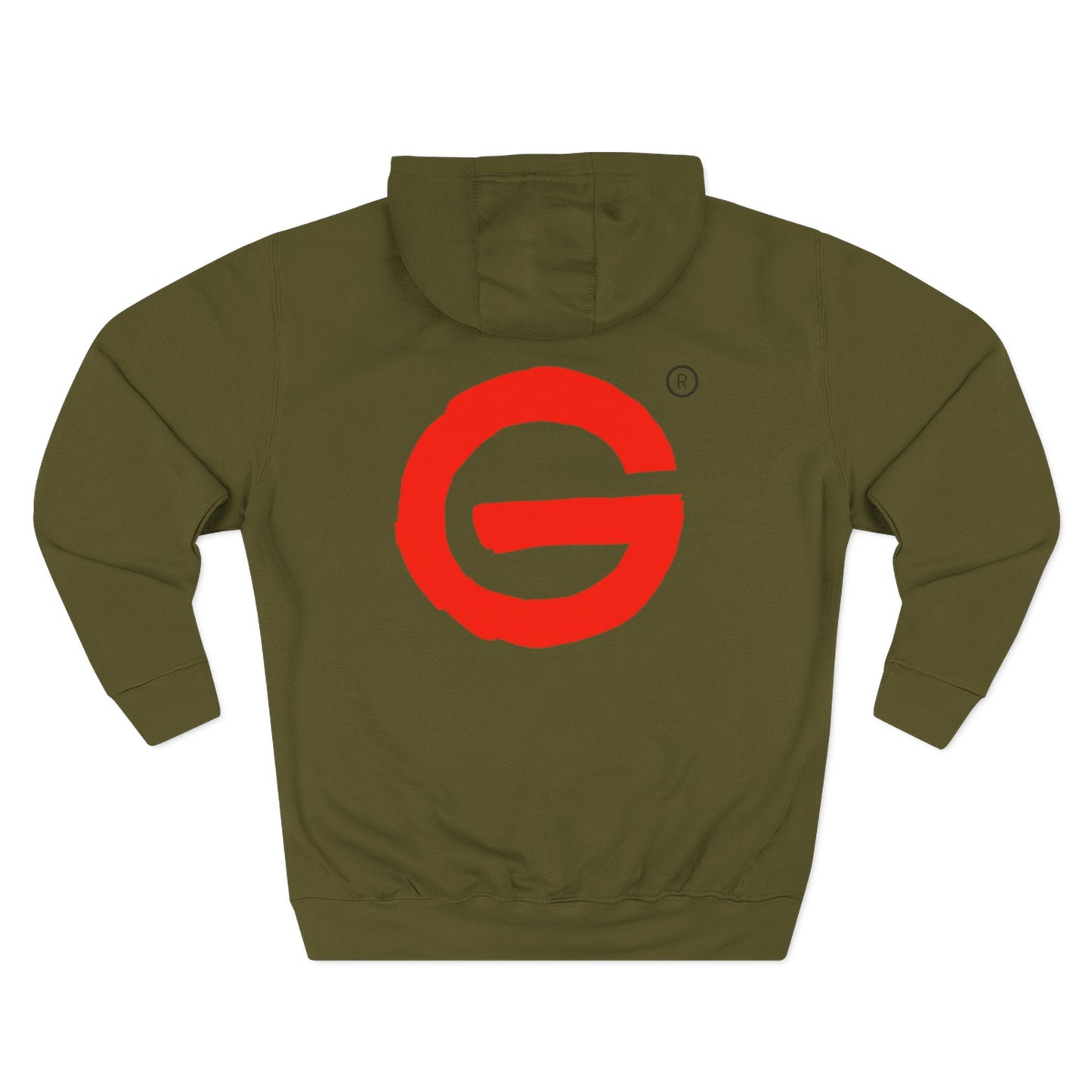Red Brushstroke G Logo Hoodie