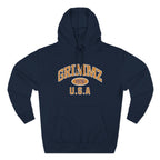 Grimmz 1976 U.S.A. Hoodie — Vintage Collegiate Fleece Pullover
