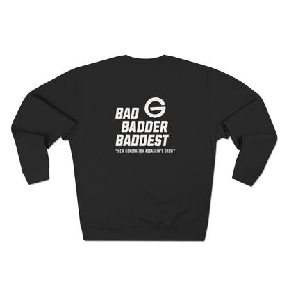 Baddest Badder Retro Crewneck Pullover