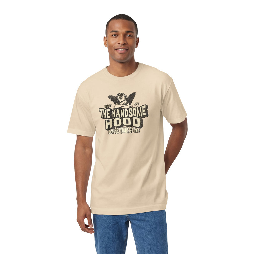 The Handsome Hood Tee — Vintage Cherub Graphic T‑Shirt