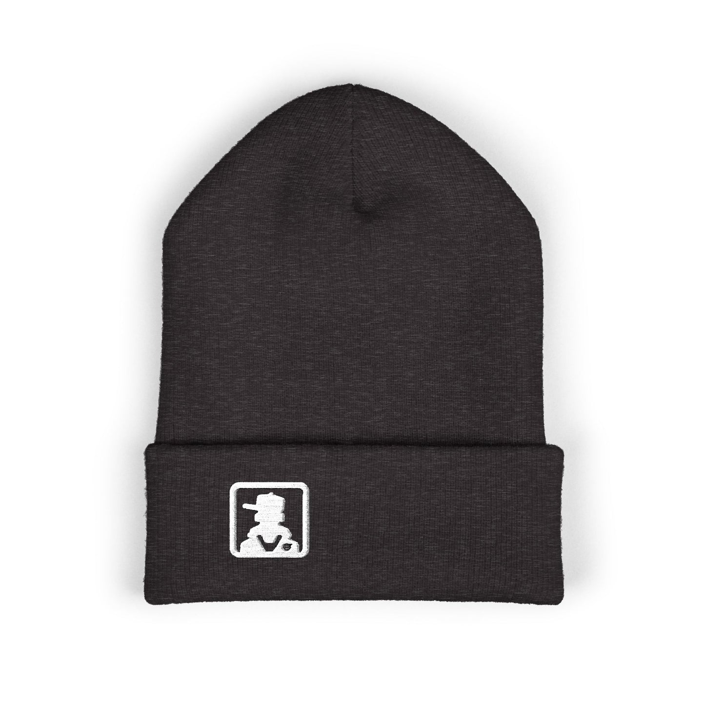 Classic Minimal Patch Knit Beanie